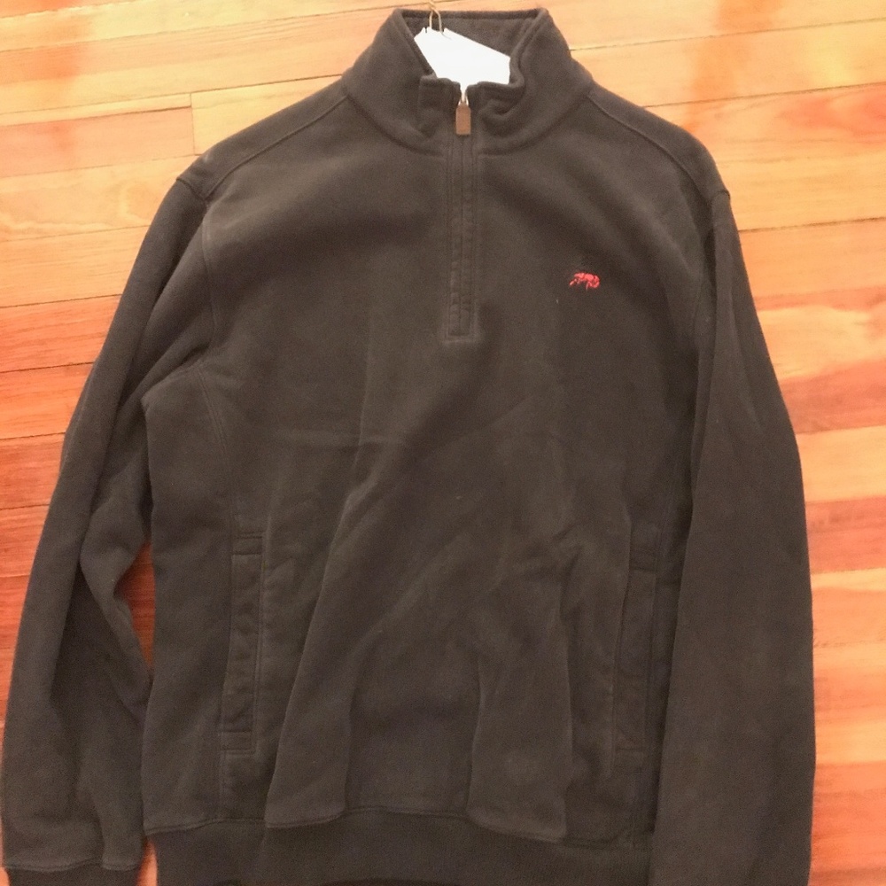 Perlis Black 3/4 Zip Men's Pullover